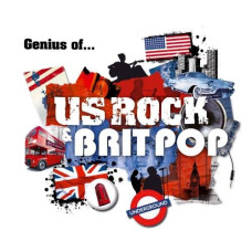 Музичний CD диск Various – Genius Of... US Rock & Brit Pop (Рок Збірка) 2cd (Фірмовий)