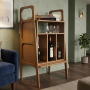Стелаж з дерева для вінілових платівок Wooden Page
