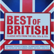 Музичний CD диск Various – Best Of British (Classic Hits From The 80s, 90s & 00s) CD (Фірмовий)